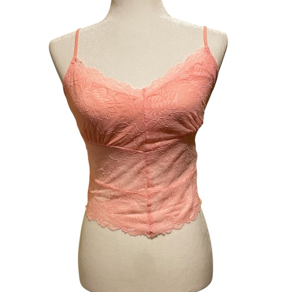 Intimately Free People Heart Eyes Lace Camisole Top‎ NWOT